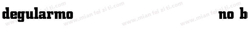 degularmono bold字体转换